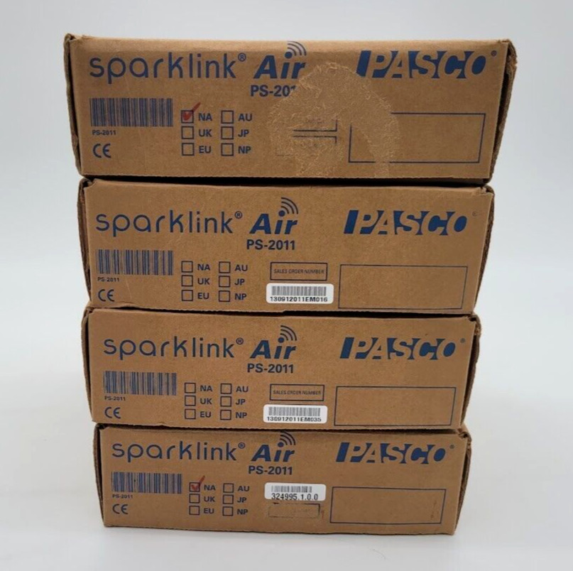 lot of 4 PASCO PS-2011 SPARKLINK AIR SENSOR INTERFACE