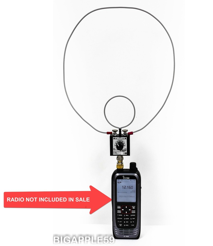 Passive HF - VHF Customizable Loop Antenna for Portable Scanner Radio Receiver