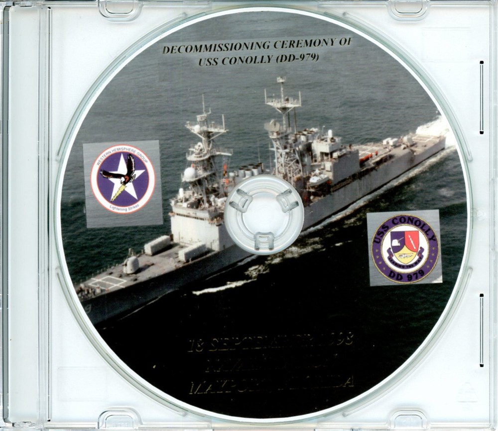 USS Conolly DD 979 Decommissioning Program 1998  Navy