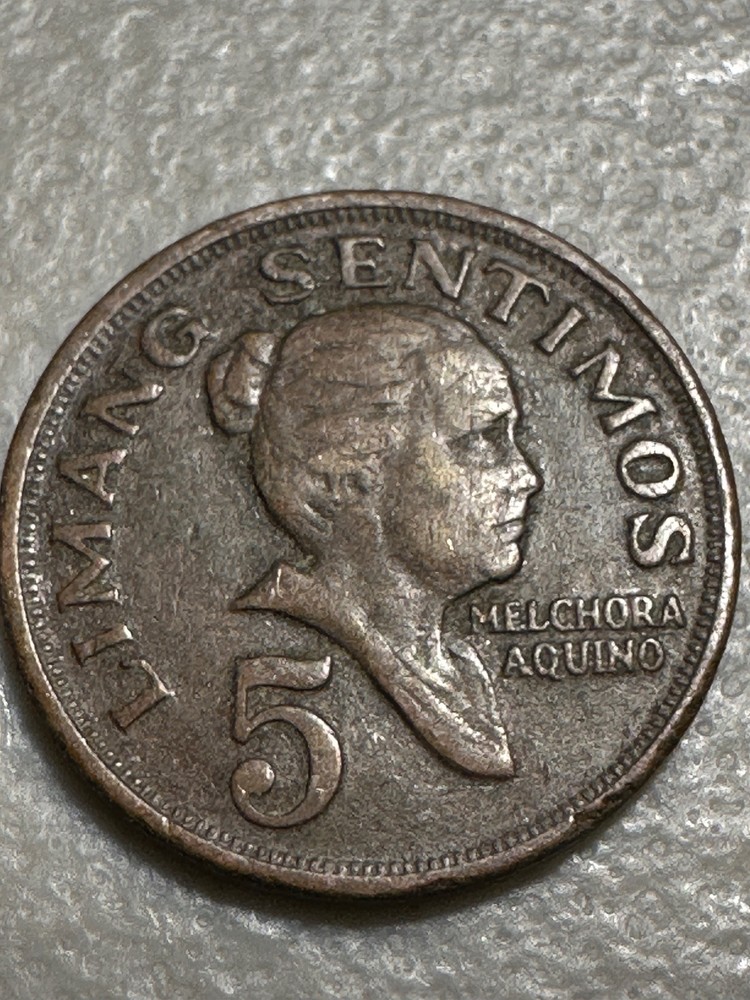 1972 Philippeans 5 Sentimo Coin