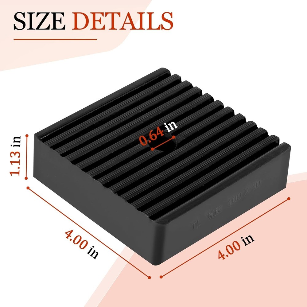 Anti Vibration Pads suitable for Air Compressor or Equipment, Solid Rubber Sh