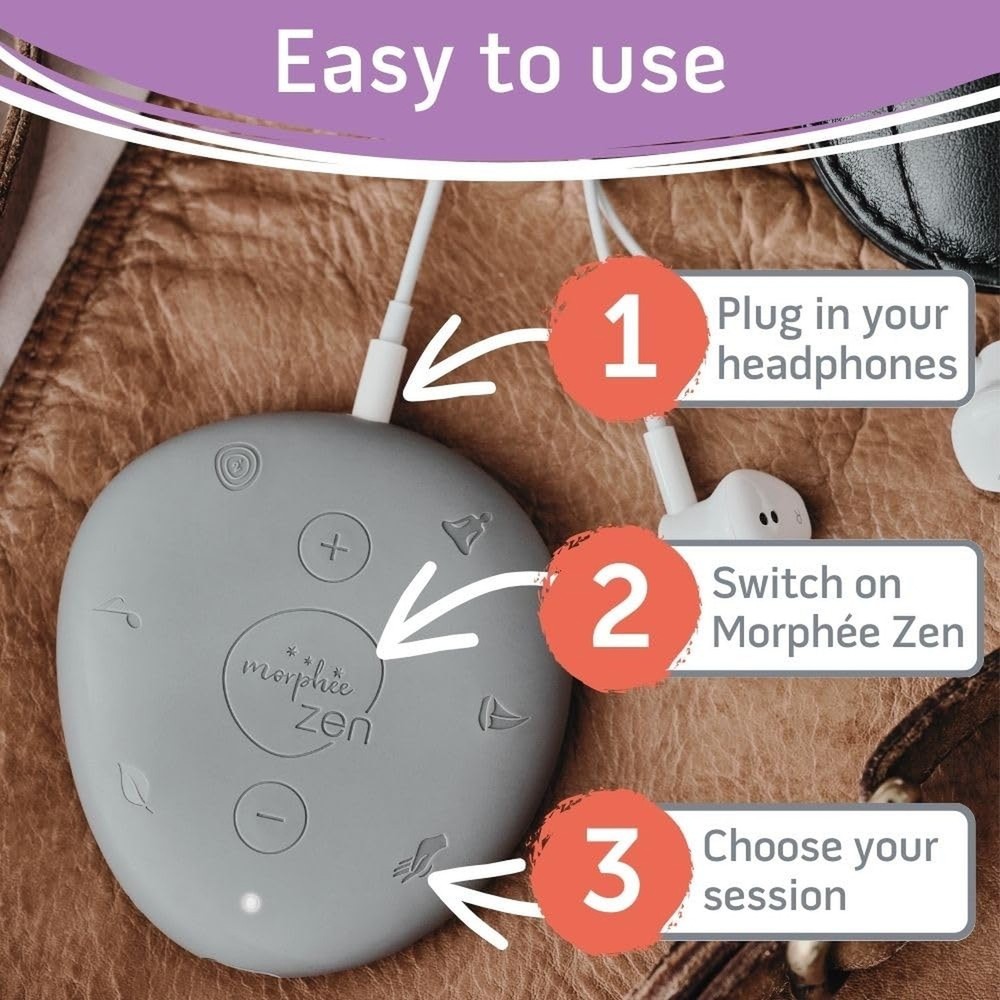 Morphée Zen | Guided Meditation Sound Device for Instant Relaxation | Enhan