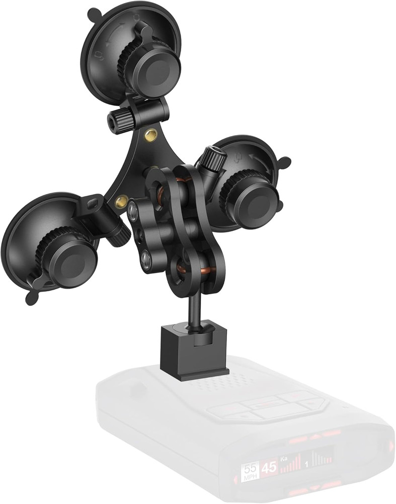 Radar Detector Mount, Triangular Suction Cup Mount,Windshield Radar Detector Suc