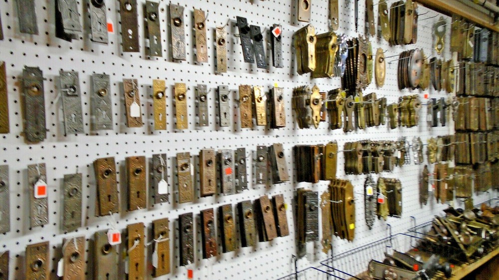 ONE COMPLETE CORBIN CEYLON BRASS MORTISE LOCK SET - FULLY RESTORED (20941)