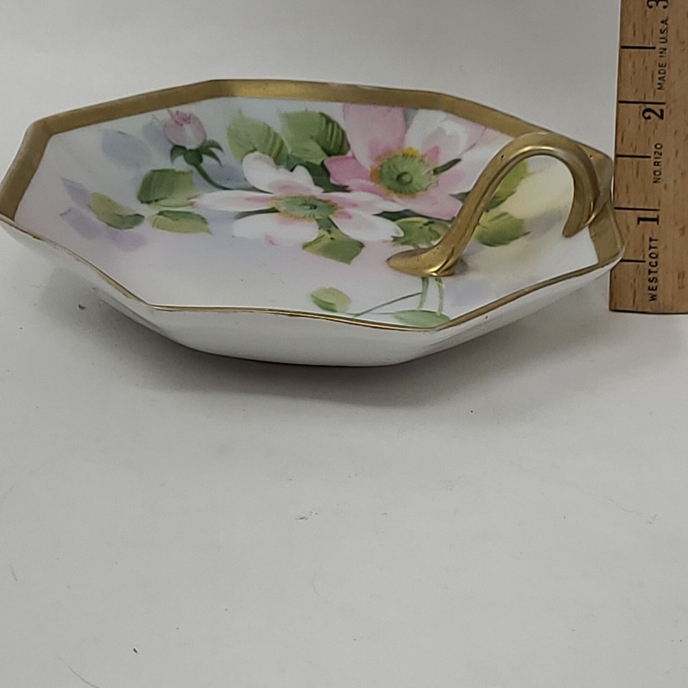 Vintage Cracker Serving Dish Ceramic Hand Painted Candy Made In Nippon