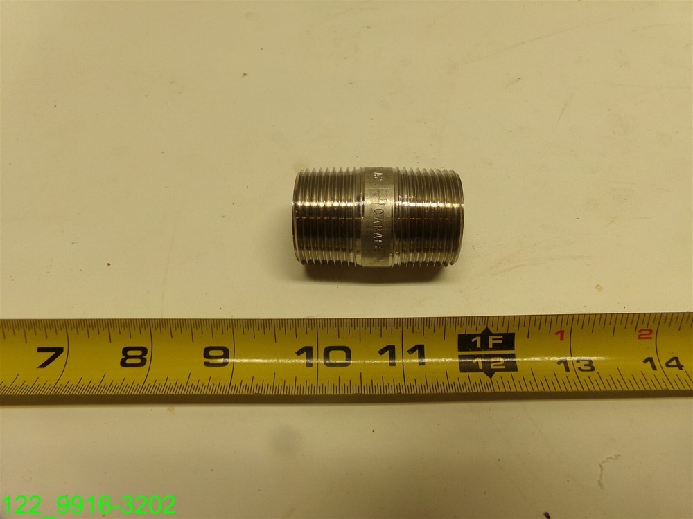 STAINLESS STEEL PIPE NIPPLE 1" X 2"