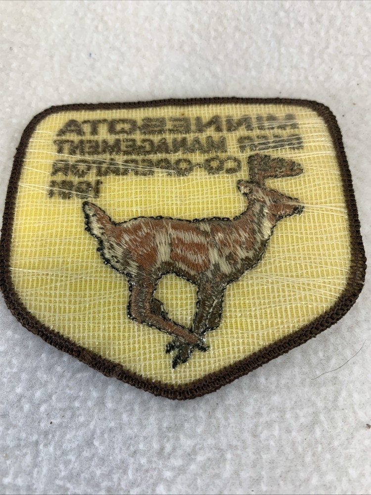 Vintage 1981 Minnesota Deer Management Co-Operator Embroidered Patch