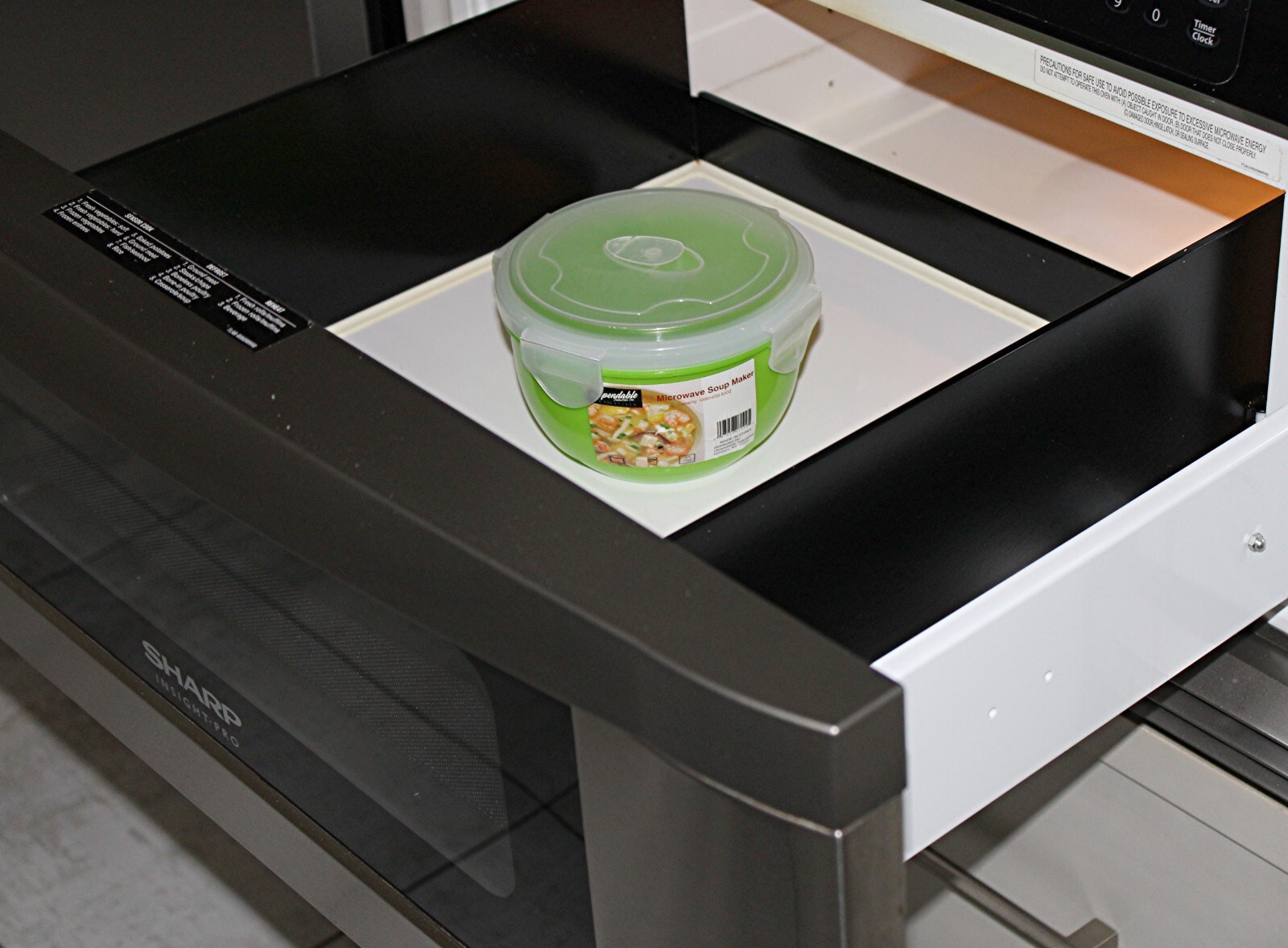 Microwave Soup and Stew Maker Bowl Mug Noodles Steamer Oatmeal 29 Ounce New