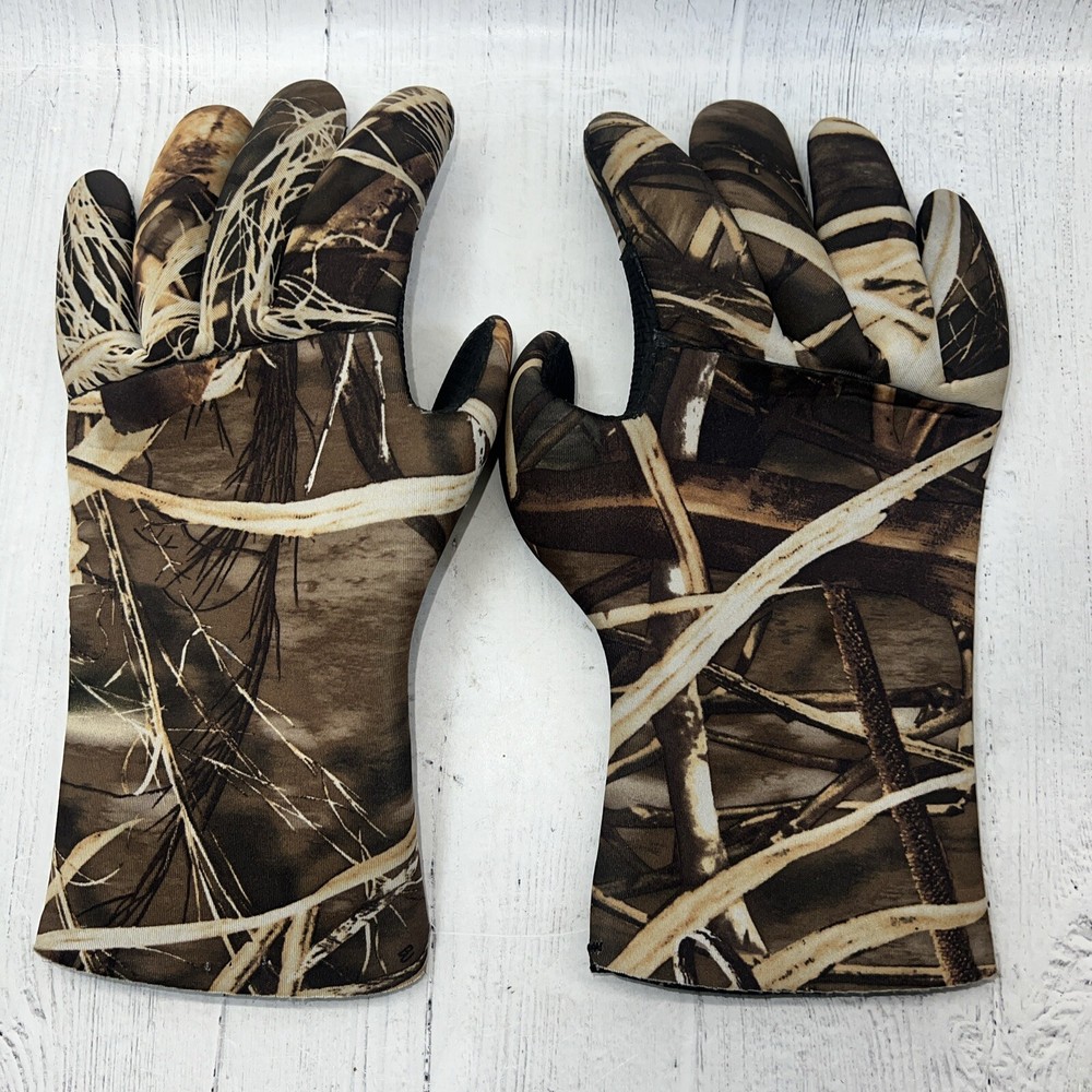 Aleutian Neoprene Real Tree Max 7 Hunting Gloves Size Medium