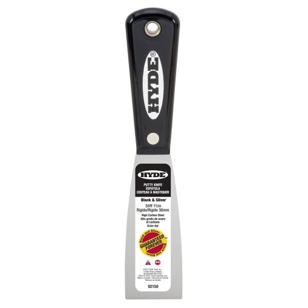 Hyde Tools - Stiff Black & Silver Putty Knife