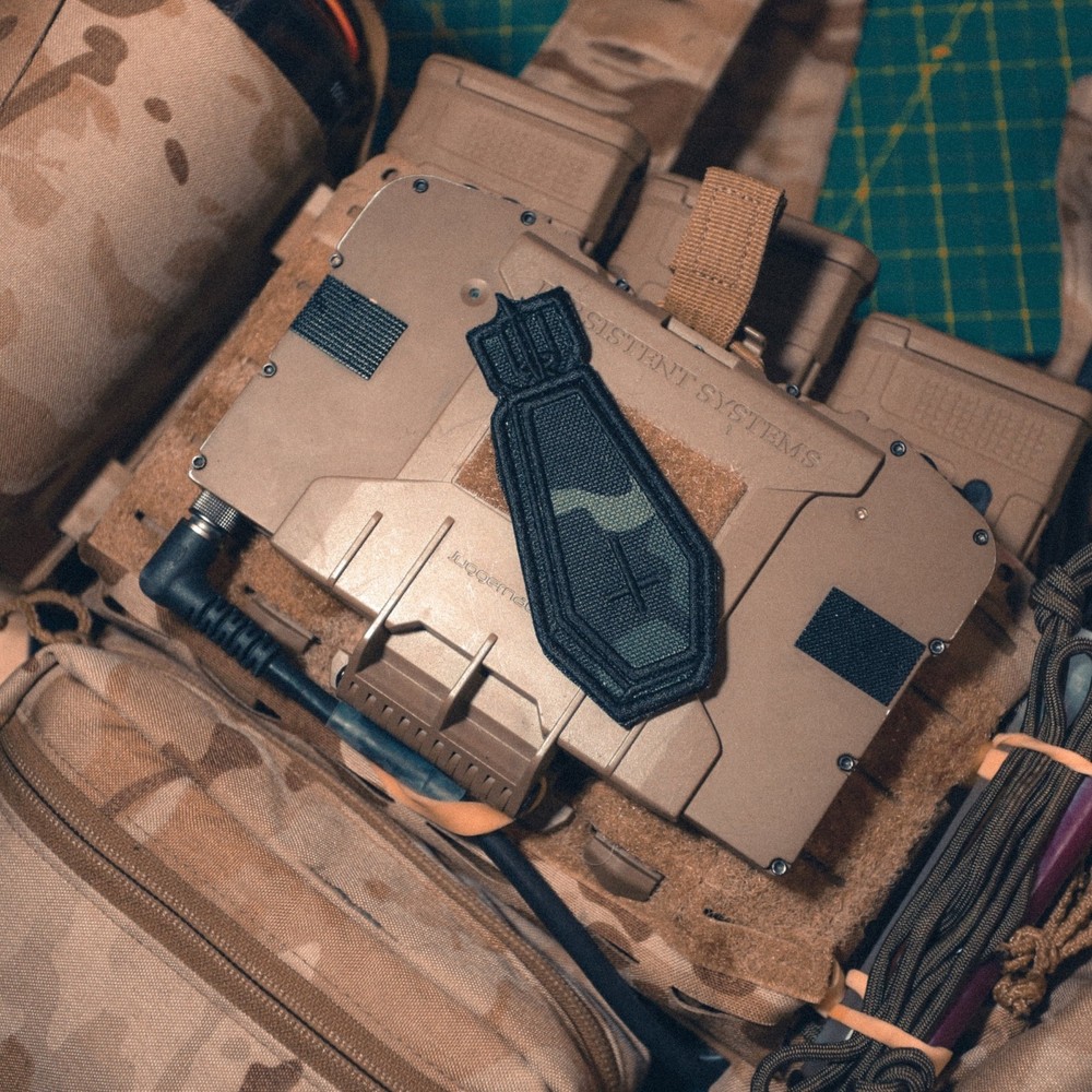 CLEARED HOT CO DEATH INBOUND MULTICAM BLACK PATCH EMBROIDERED MCB HOOK BACKING