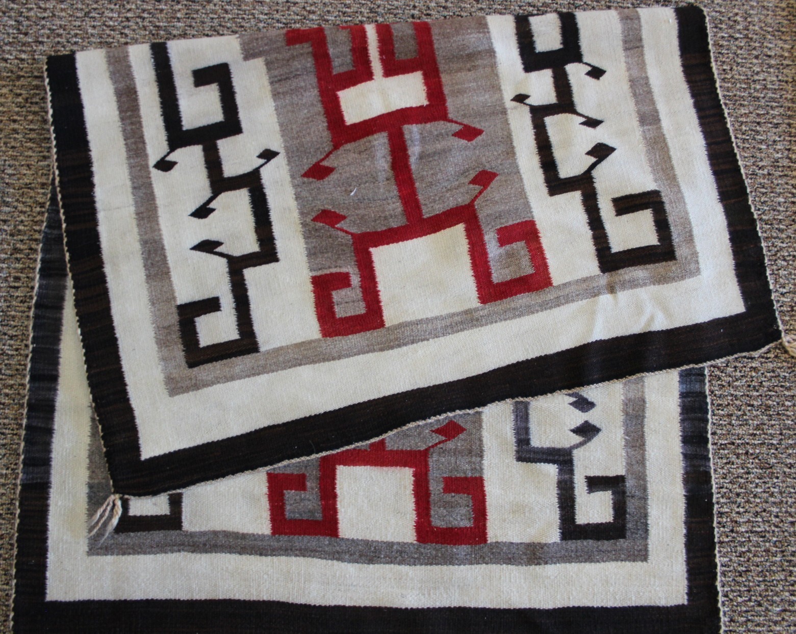 Vintage 1920 Navajo Rug Crystal Trading Post. GREAT ART!!