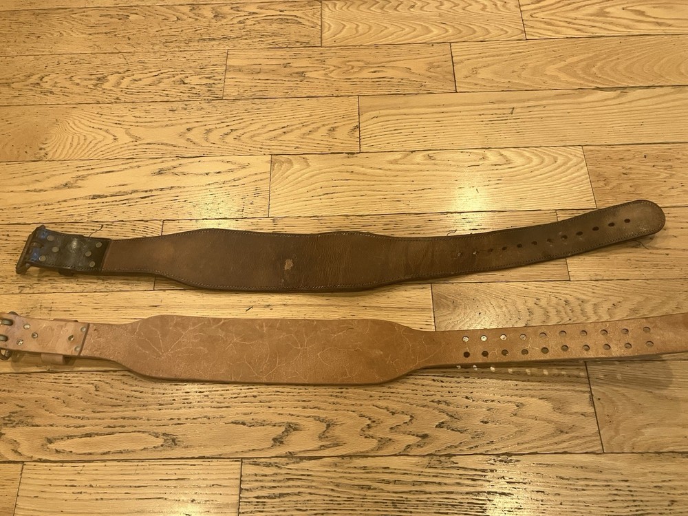 2 Weight Lifting Belts 1-Marked Altus Other Unknown Both Are Medium Size