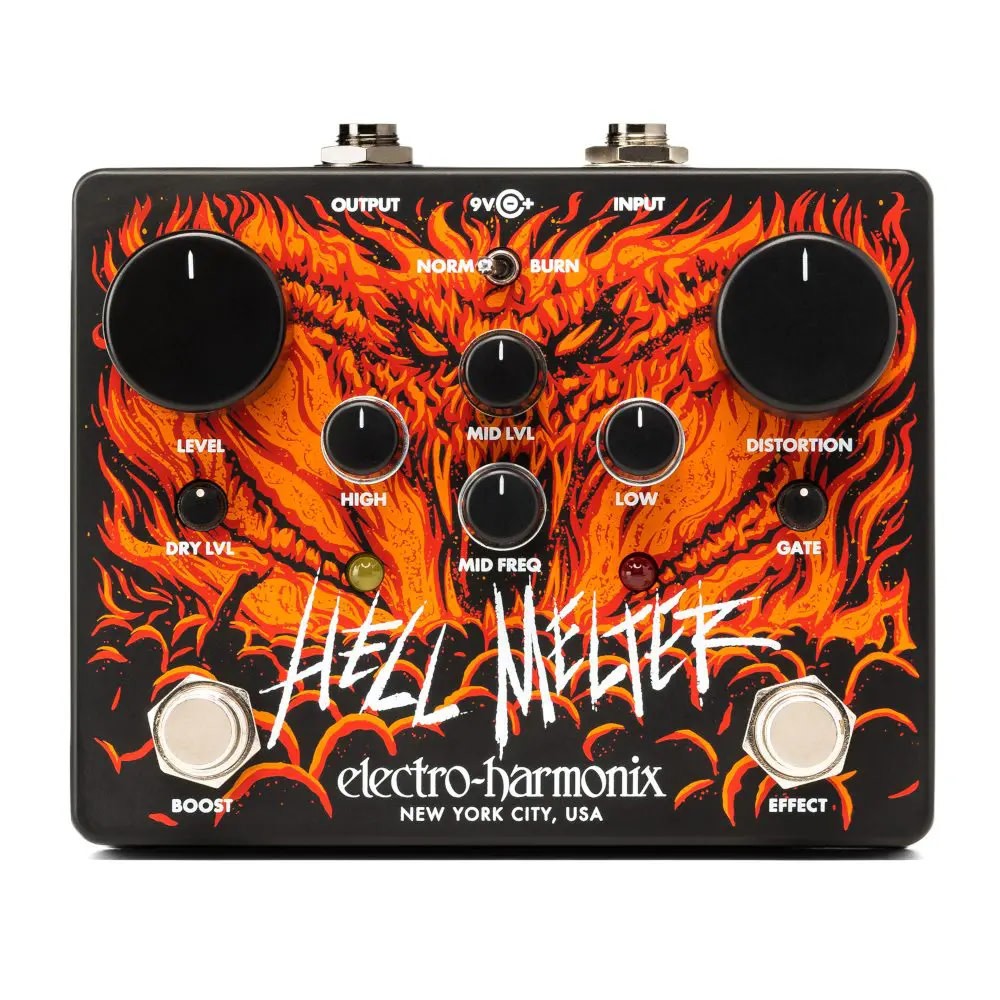 Electro-Harmonix Hell Melter Distortion Effects Pedal