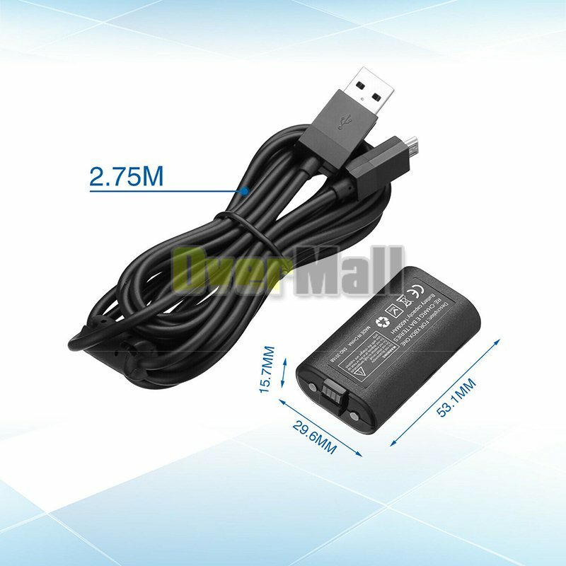 Rechargeable Battery for Xbox S X Controller With Micro USB Charging Cable