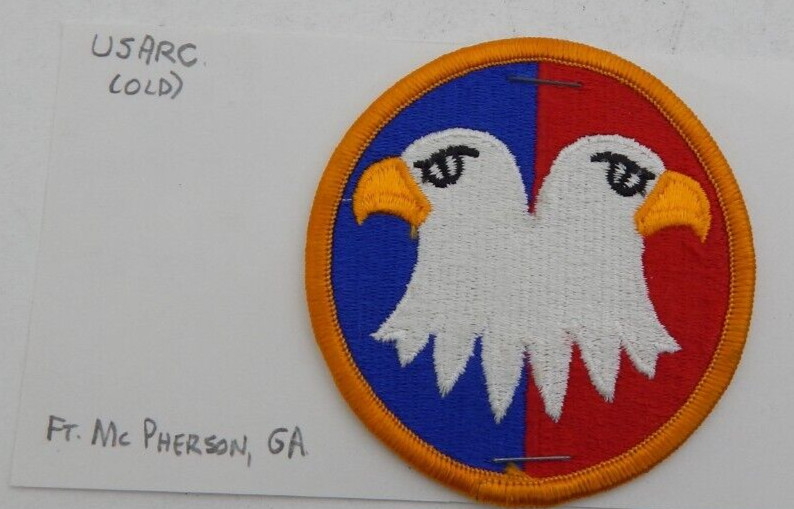 US ARMY RESERVE COMMAND SHOULDER PATCH, ORIGINAL COLD WAR Vintage G.I.