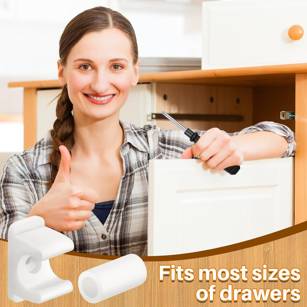 False Cabinet Front Clip False Drawer Front Clips Sink Tip Out Snap with Screws