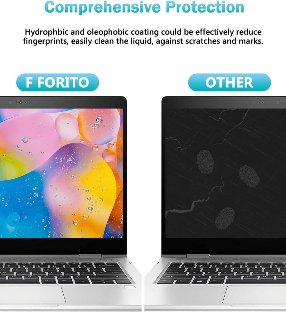 2-Pack 15.6" Laptop Screen Protectors - Glossy & Touchscreen Compatible