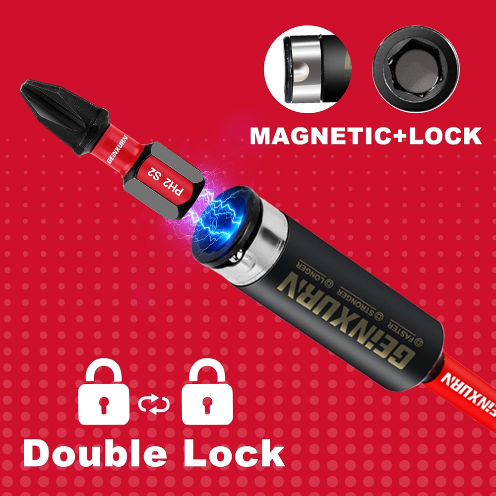 12PACK Impact Magnetic Screwdriver Bit Holders, 3Inches Extension Socket Drill B