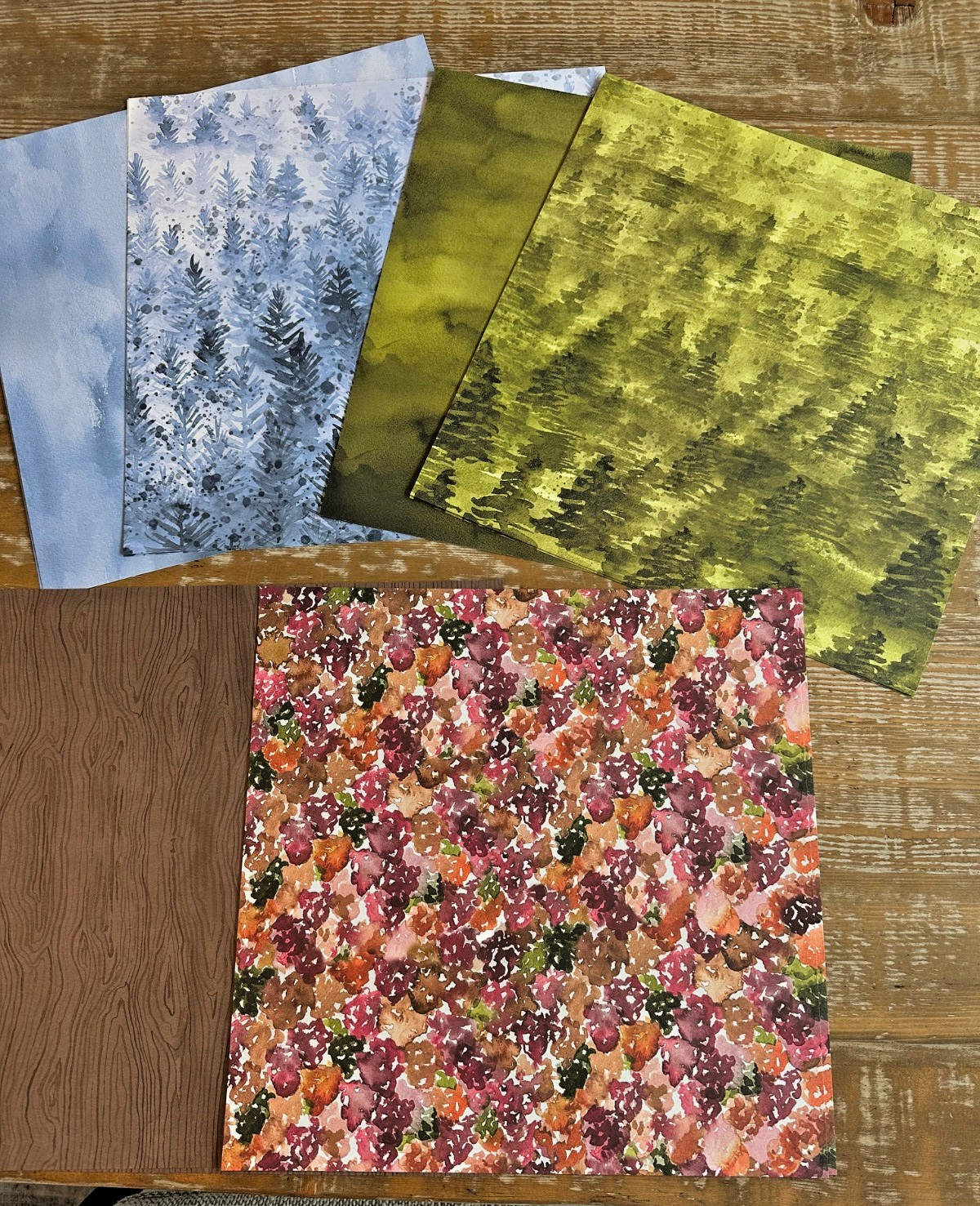 Stampin' Up DSP Fine Art Floral, Beauty of the Earth, You're a Peach DSP 12 x 12