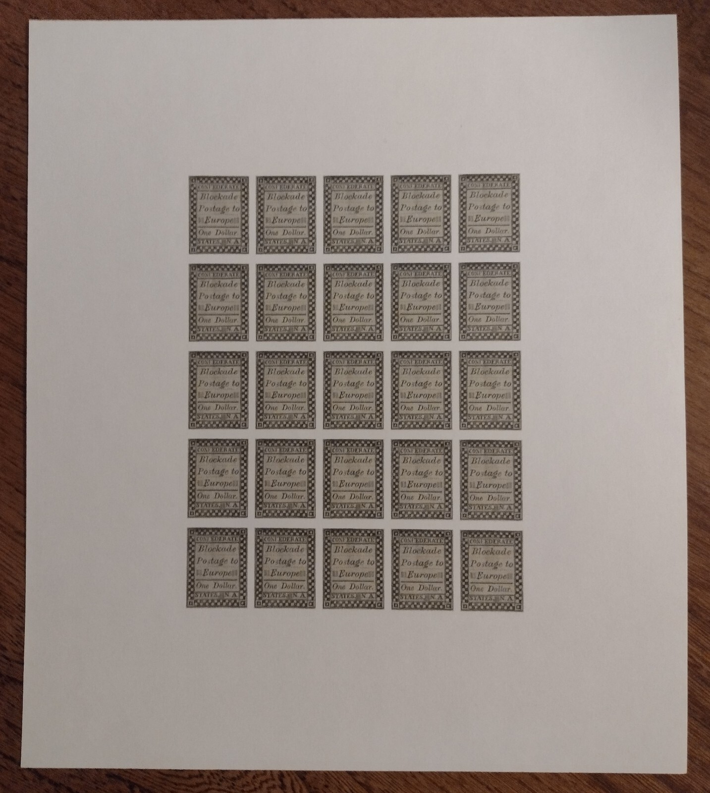 Civil War Reproduction Stamp Sheets Lithographs Prints Fantastic Item