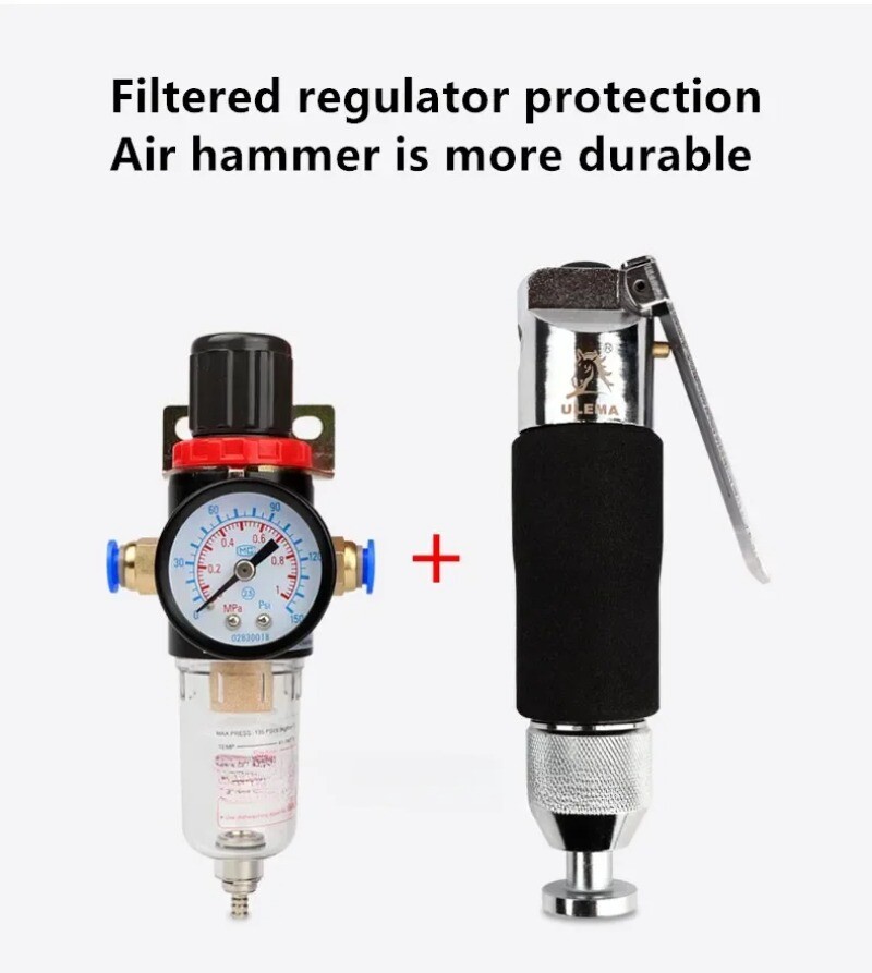 Straight Pneumatic Massage Hammer Reciprocating High-frequency Pneumatic Tool