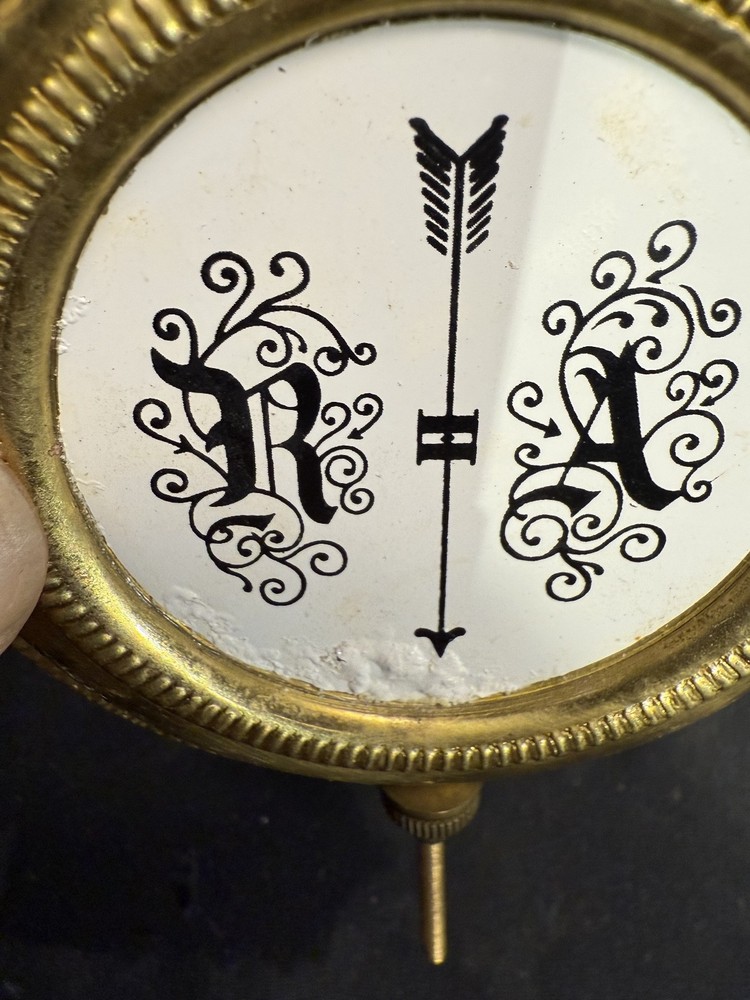 (CC66) Antique German R-A Wall Clock Pendulum 11"