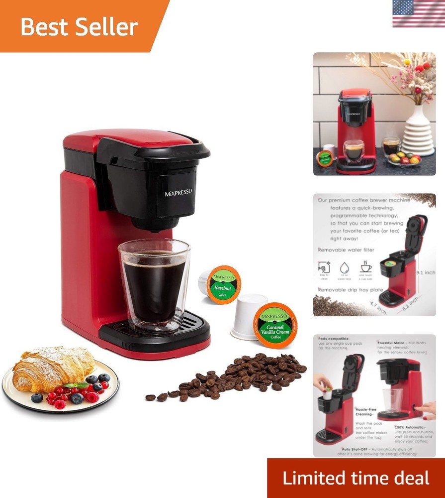 Personal 12oz Coffee Maker - Instant Single Cup Brewer with Quick Brew Tech