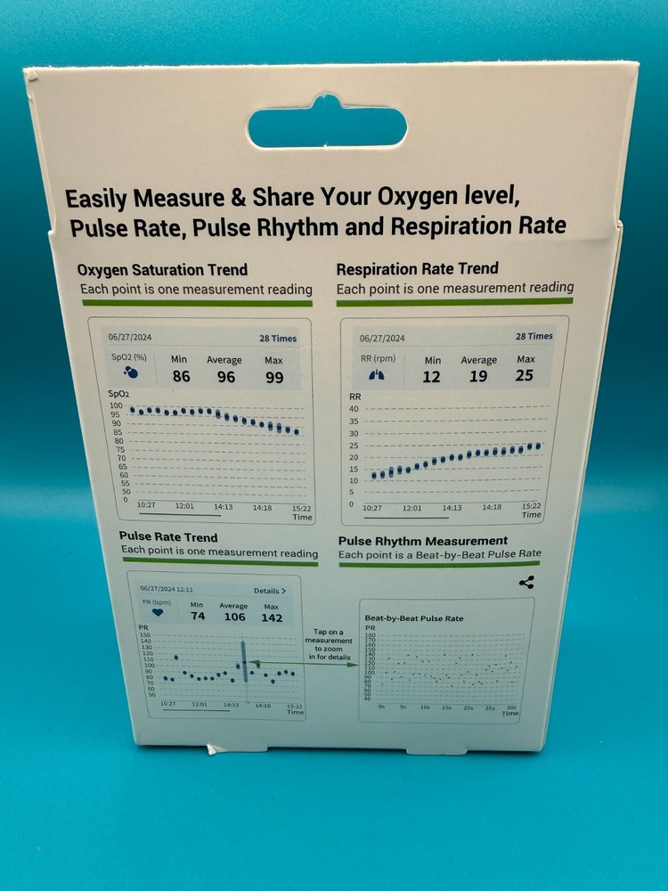 ChoiceMMed Bluetooth Pulse Oximeter with Pulse Rhythm