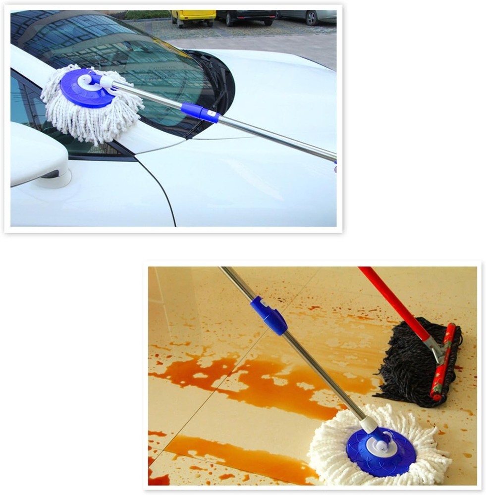 3-Pack Microfiber Spin Mop Replacement Heads for Universal 360 Mop Systems