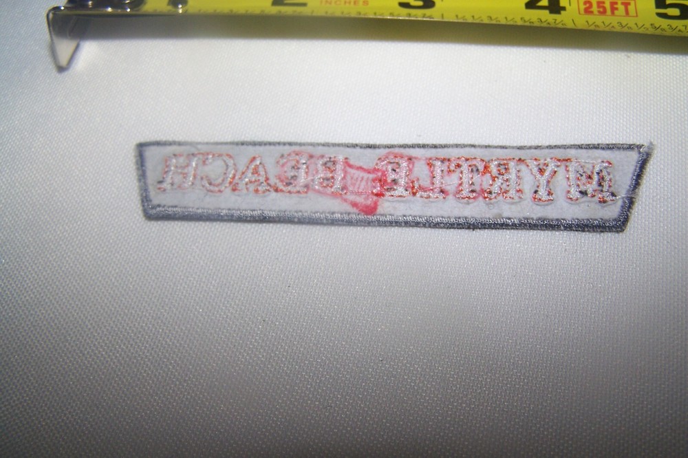 HARLEY RIDER -- MYRTLE BEACH -- HOG VEST JACKET PATCH