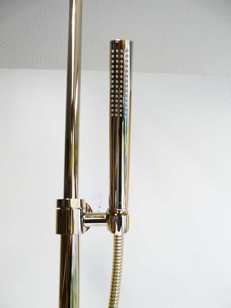 Chute Rain Shower Solid Brass, Shower System, Shower Head, Thermostat, New, Java