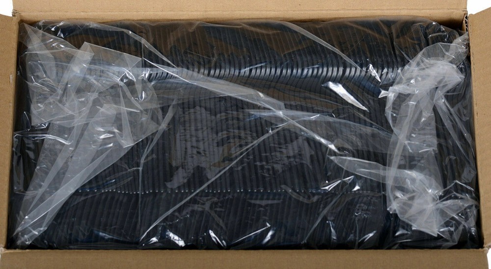 Case 1000 Daxwell A10002245 Medium Weight Polypropylene Teaspoons Black Durable