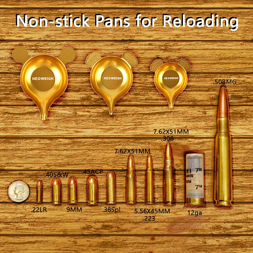 Powder Pans for Reloading, Scale Pan, Different Size, Silver or Gray, Gold