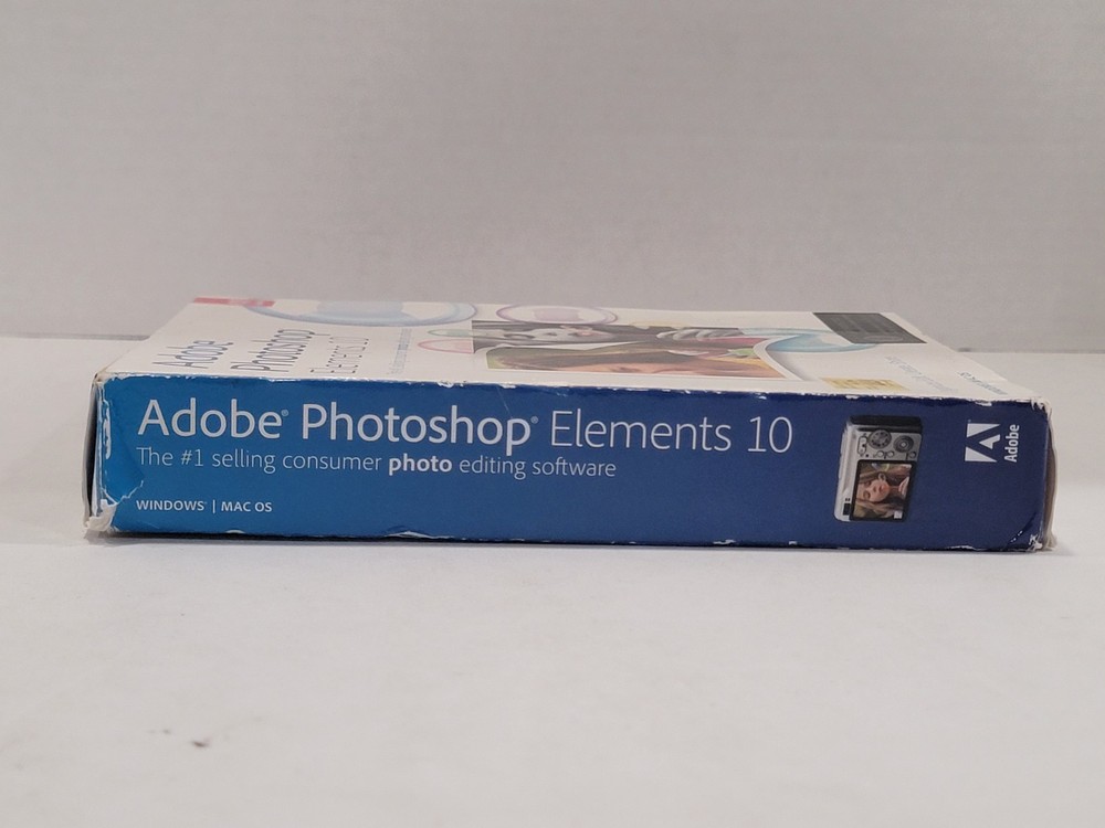 Adobe Photoshop Elements 10 Big Box Complete with Serial Number