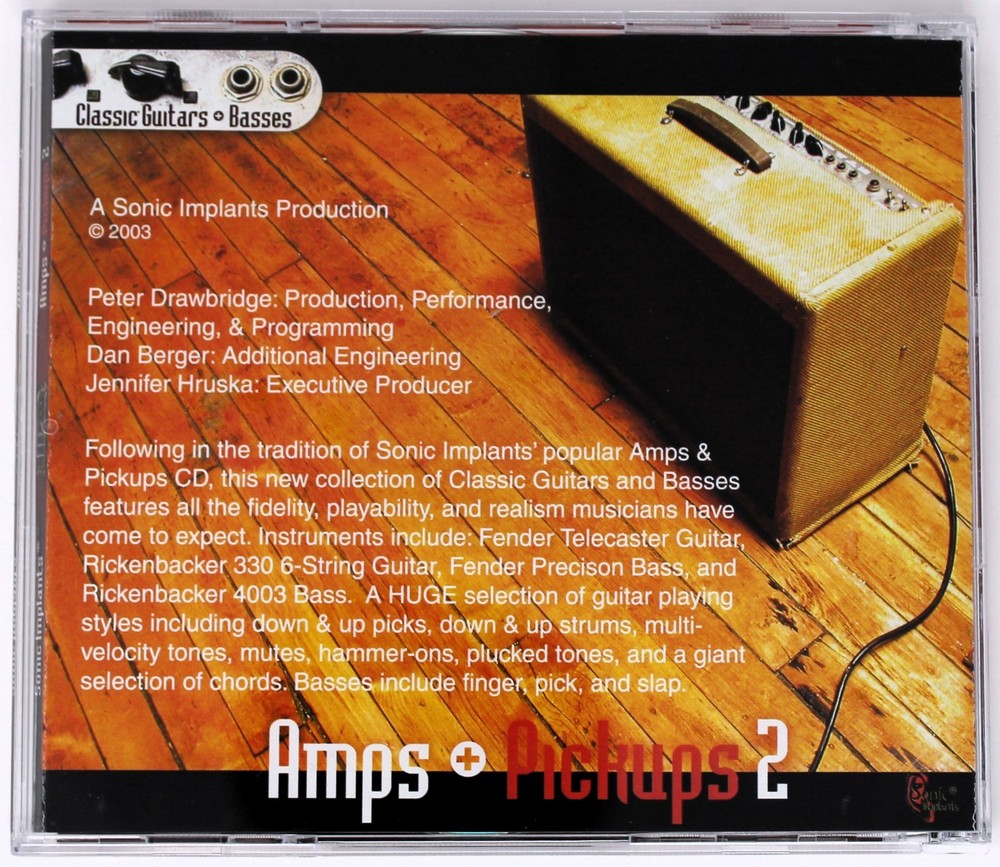 Sonic Implants Amps + Pickups 2 Gigasampler Sample/Sound Library/Sampling 2 CD