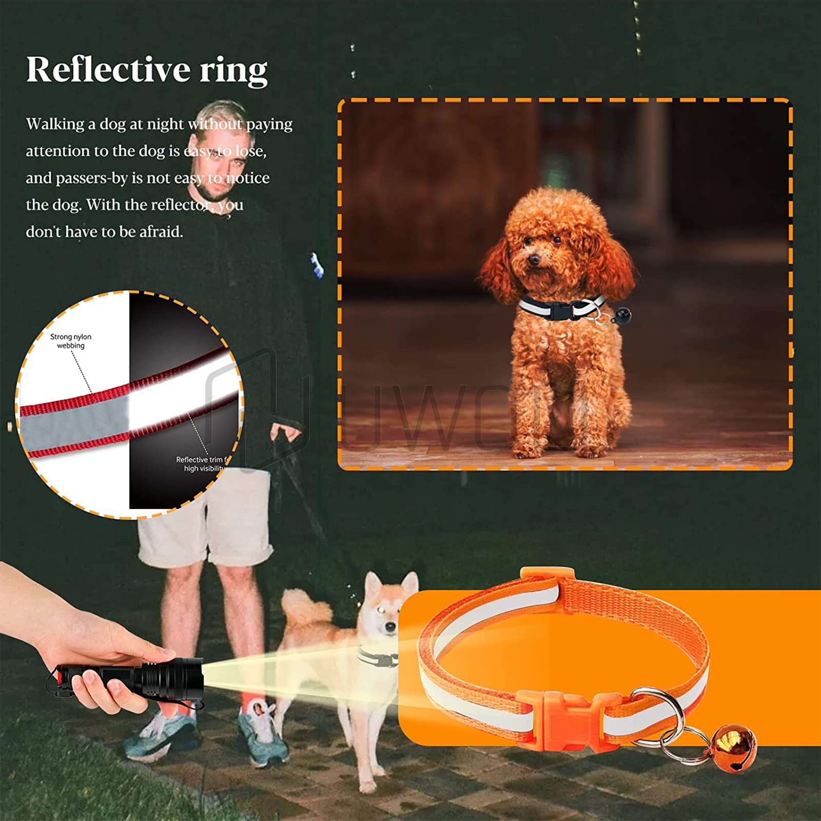 Reflective Nylon Collars With Bell For Cat kitten Small Dog Puppy Pet Adjustable