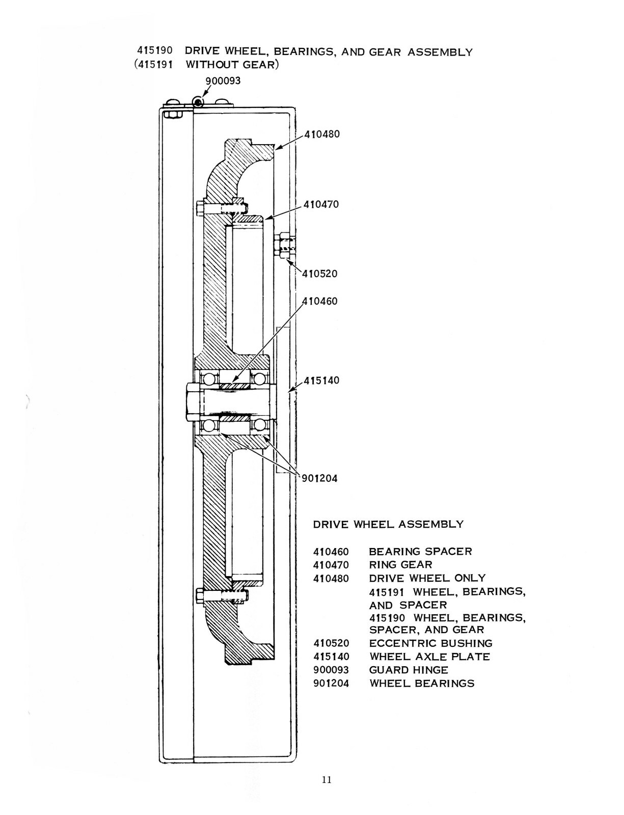 W.F. Wells Horizontal Bandsaw L-9 Operator, Maint, & Parts LIst Manual #1828