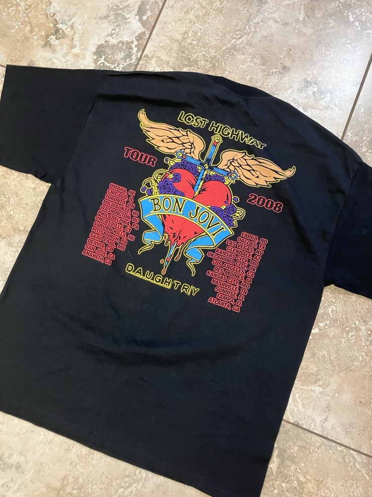 Bon Jovi 2008 Lost Highway Tour Tee