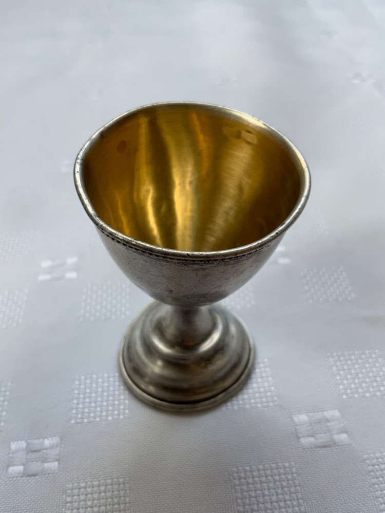 Antique Russian 875 Solid Silver Gilded - Mug appx 26 Gr