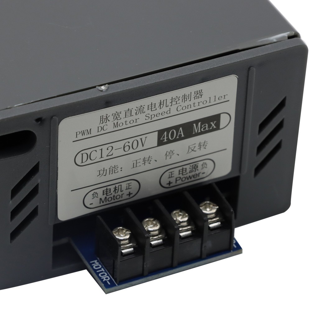 40A PWM DC Motor Speed Controller 12V 24V 36V 48V Variable Speed Switch Reverse.