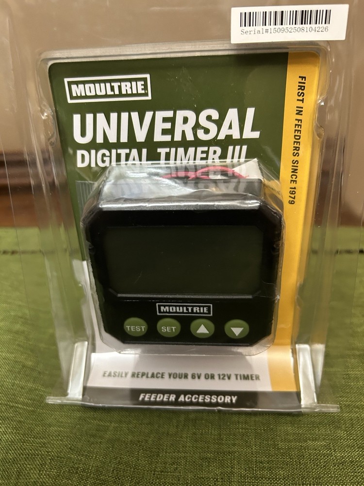 Moultrie Universal Digital Timer III Programmable Feeder Timer Black (MFA-15095)