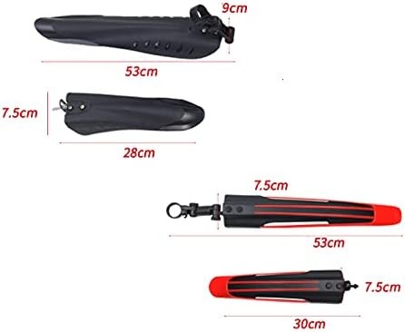 Adjustable Front/Rear Mud Guard for Road & Mountain Bicycles