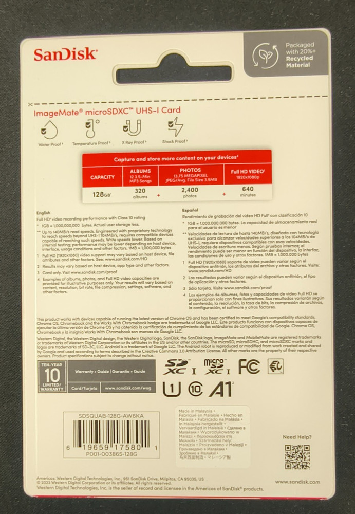 SanDisk ImageMate 128GB SDXC Class 10 Memory Card