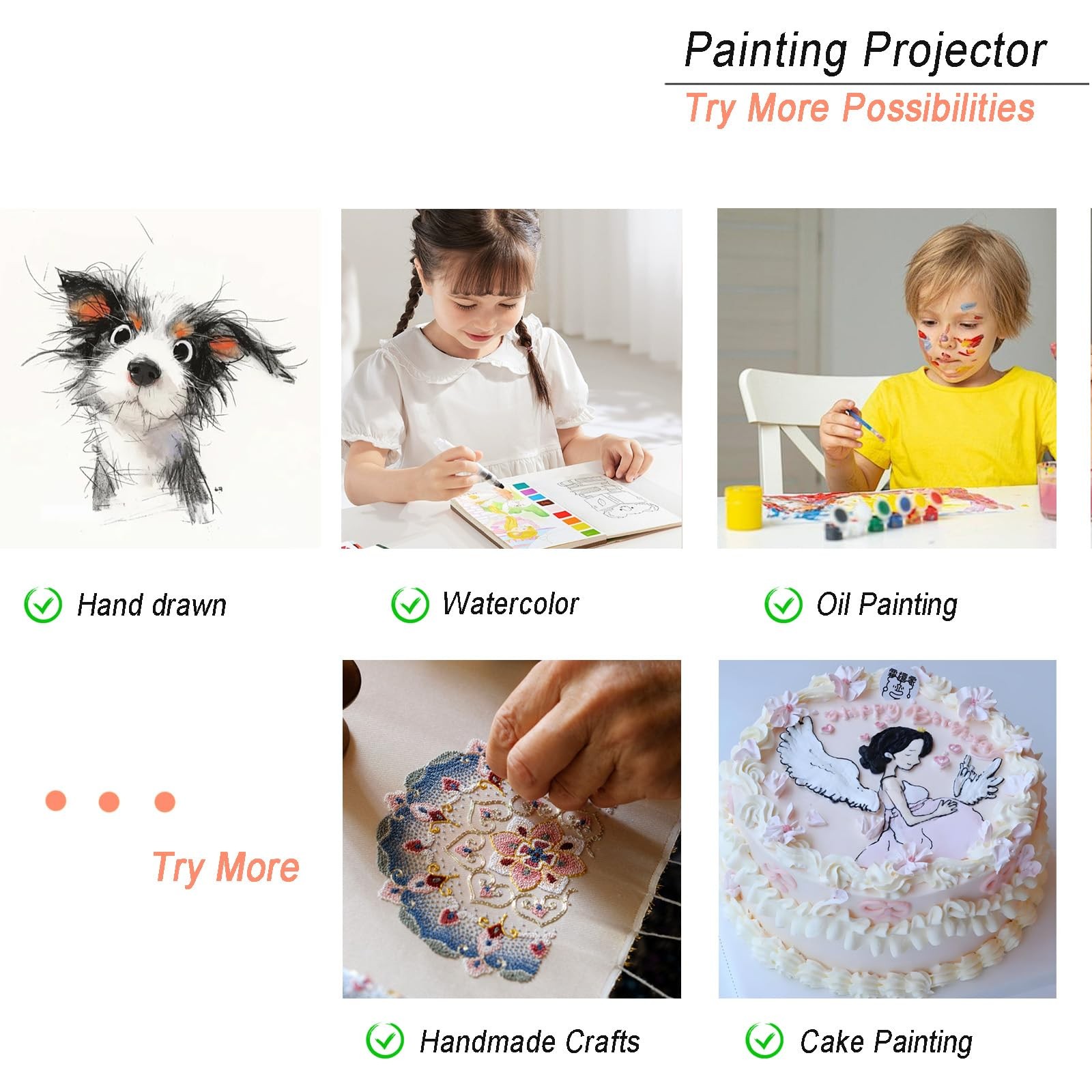 Art Projector for Tracing - Smart Sketcher Tool for Adult Artists and Bakers