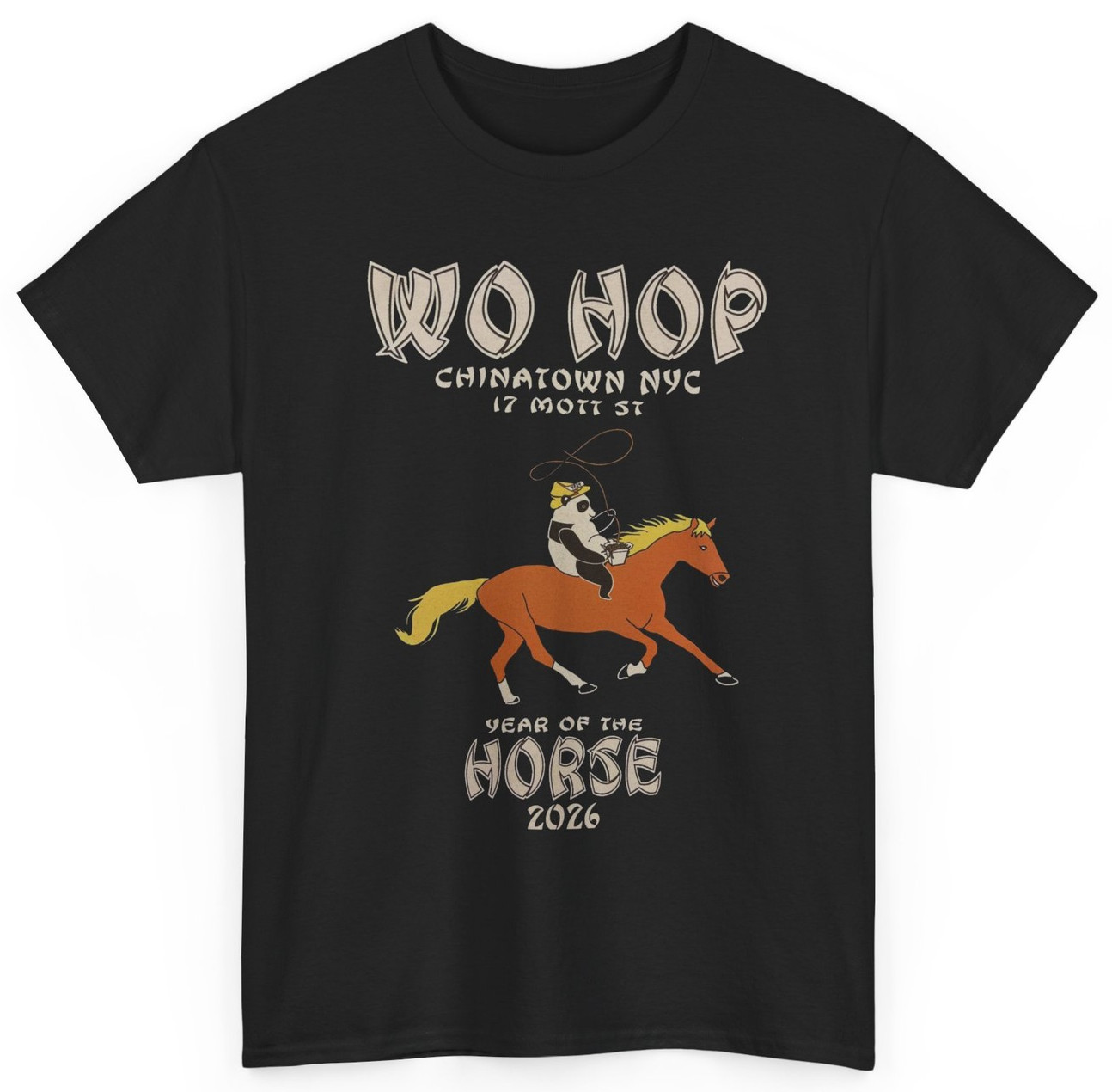 Wo Hop Chinatown NYC 2026 Year of the Horse T-shirt