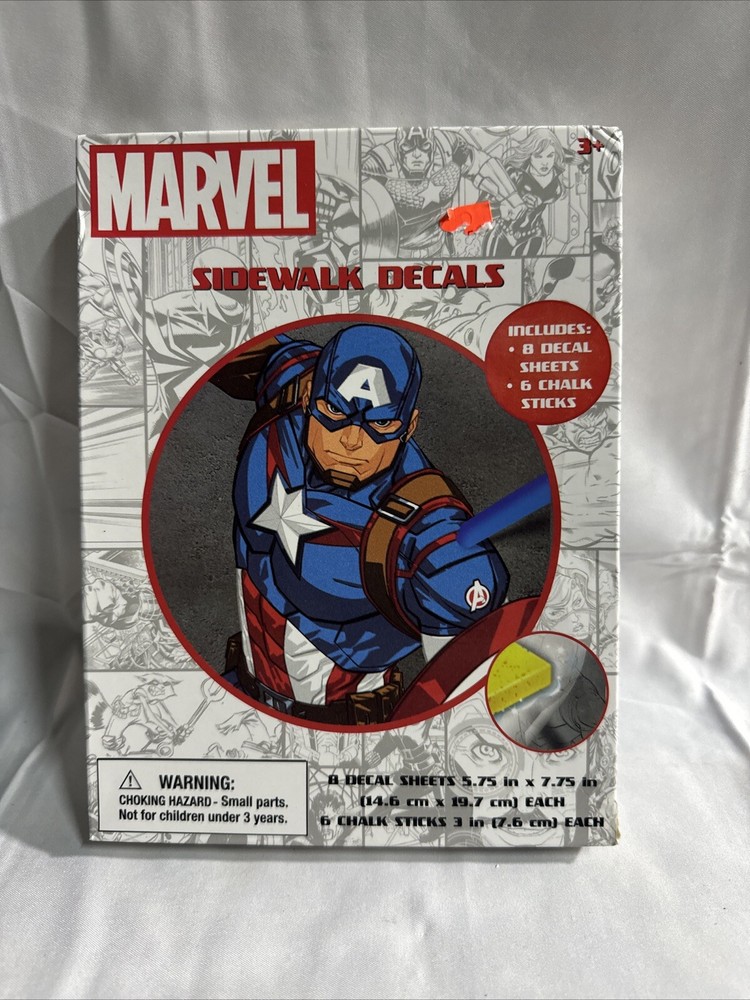 Marvel Sidewalk Decals With Chalk