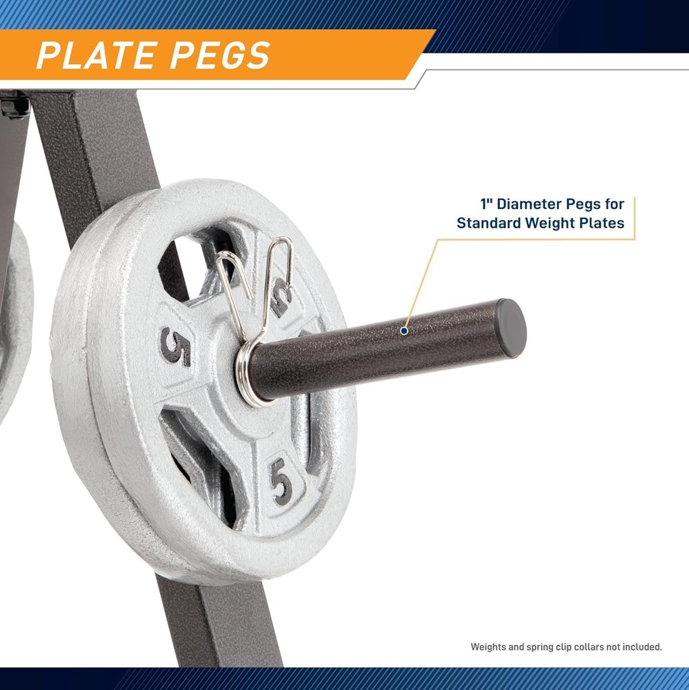 Alloy Steel Weight Plate Storage Rack - Triangular Design for Space Efficiency