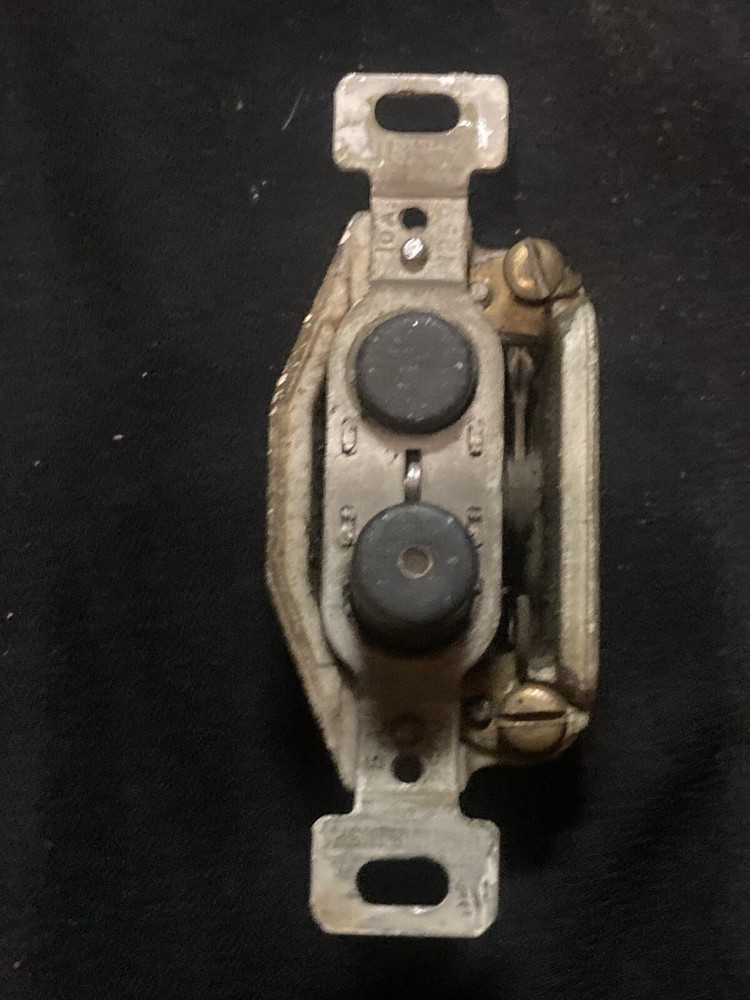 Restored Vintage Push Button Light Switch ON/OFF Monowatt