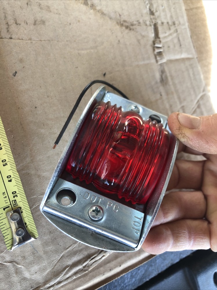 Peterson Armored 119 4.5 x2 RED Rectangular Side Marker Light With Extra Lens